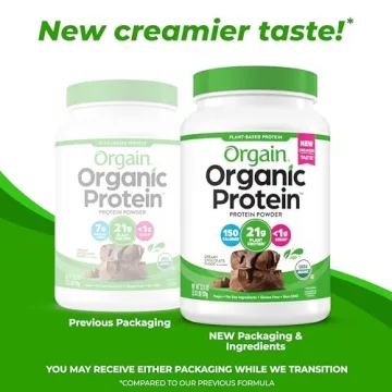 Orgain Organic Vegan Protein Powder Creamy Chocolate Fudge