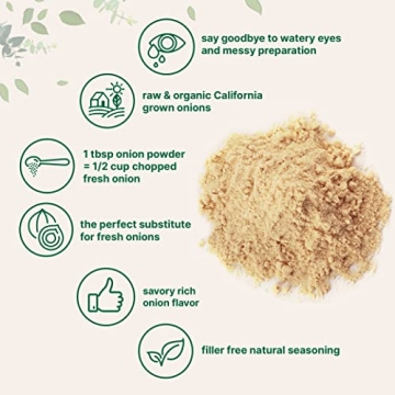 SELPONT Organic Ground Onion Powder, 3 lbs for Savory Cooking