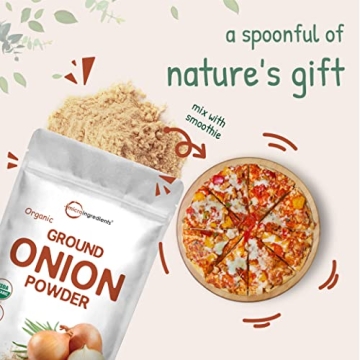 SELPONT Organic Ground Onion Powder, 3 lbs for Savory Cooking
