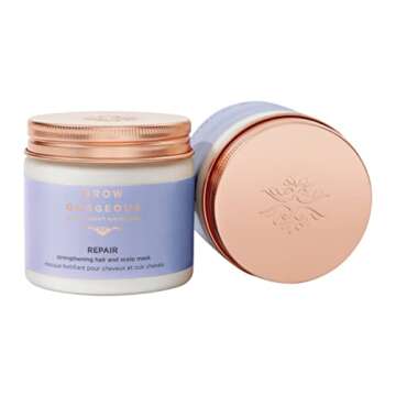 Grow Gorgeous Repair Hair and Scalp Mask 200ml - Vegan & Cruelty-Free Nourishment for Damaged Hair
