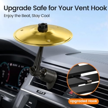 heetipuk 2026 Mini Car Cymbal - Fun Air Vent Drum for Music Lovers