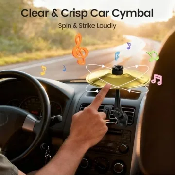 Mini Car Cymbal Air Vent Drum for Music Lovers