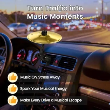 Mini Car Cymbal Air Vent Drum for Music Lovers
