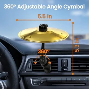 Mini Car Cymbal Air Vent Drum for Music Lovers