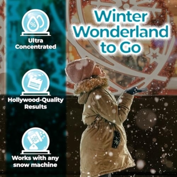 FoamDaddy Professional Snow Machine Liquid Concentrate – Works with All Snow Machines – Produces...