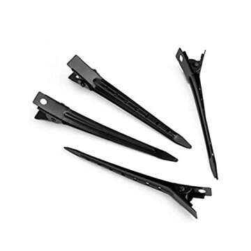Duckbill Hair Clips 3.5 Inches 50 Pack Metal Styling