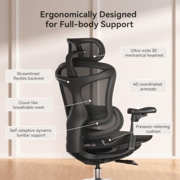 Ergonomic SIHOO Doro C300 Office Chair for Comfort