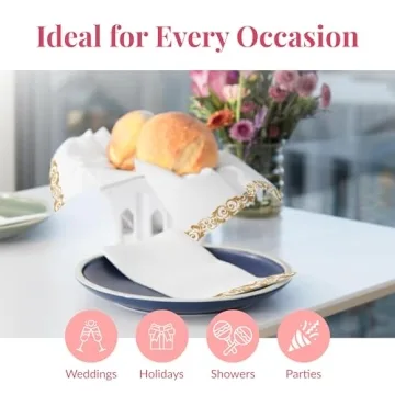 Disposable Linen Feel Dinner Napkins for Elegant Events