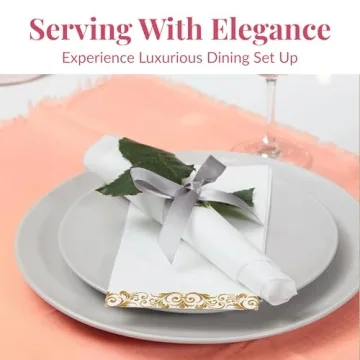 Disposable Linen Feel Dinner Napkins for Elegant Events