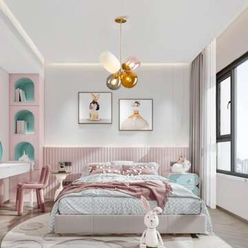 Vibrant Kids Room Colorful Pendant Light for Home