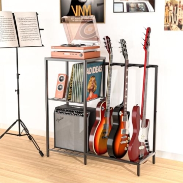 Yoimori Guitar Stand for Multiple Instruments and Accessories