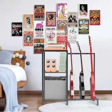 Yoimori Guitar Stand for Multiple Instruments and Accessories