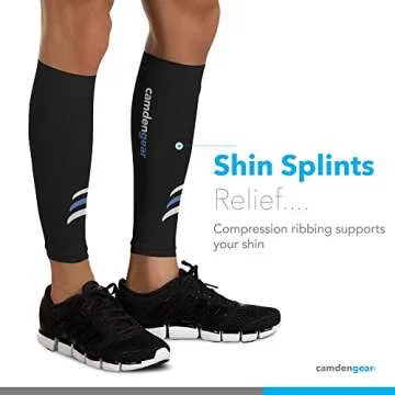 Camden Gear Calf Compression Sleeve for Shin Splints Relief