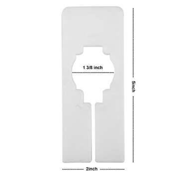 Blulu 20 Pack Blank Clothing Rack Size Dividers Rectangular Closet Dividers for Home or Cloth Store