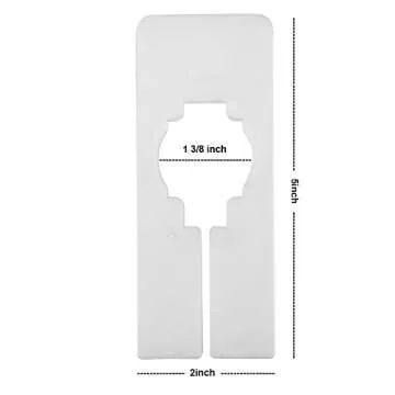 Blulu 20 Pack Blank Clothing Rack Size Dividers Rectangular Closet Dividers for Home or Cloth Store