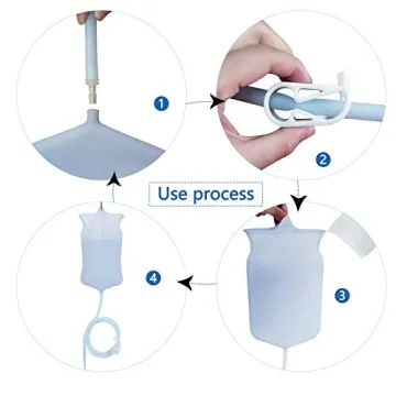 Abyclean Non-Toxic Silicone Enema Bag Kit for Cleanse