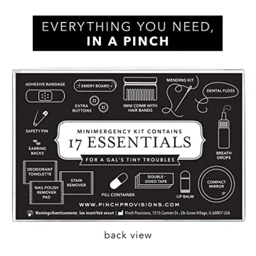 Stylish Hot Pink Glitter Minimergency Kit for Women