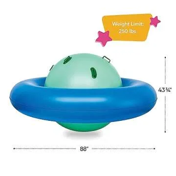 Hearthsong 8-Foot Inflatable Dome Rocker - Fun & Safe Kids' Bouncer