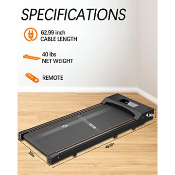 TODO Under Desk Treadmill Walking Pad Portable & Slim