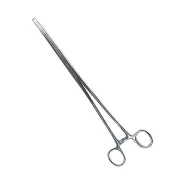 SURGICAL ONLINE 2 Piece Curved & Straight 8" Hemostat Set, Stainless Steel Locking Tweezer Clamps - Ideal Hemostats for Nurses, Fishing Forceps, Crafts and Hobby
