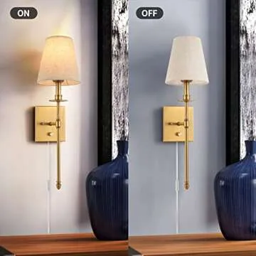TRLIFE Dimmable Wall Sconces - Elegant Lighting Solution
