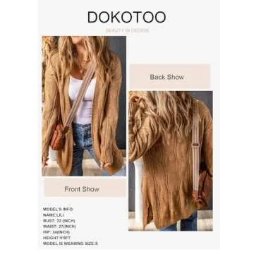 Dokotoo Stylish Women’s Long Cardigan with Pockets