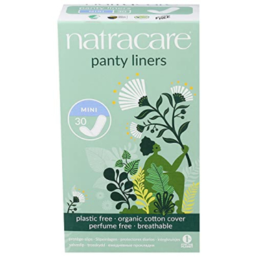 NATRACARE Mini Panty Liners - Organic & Unscented Pack of 30