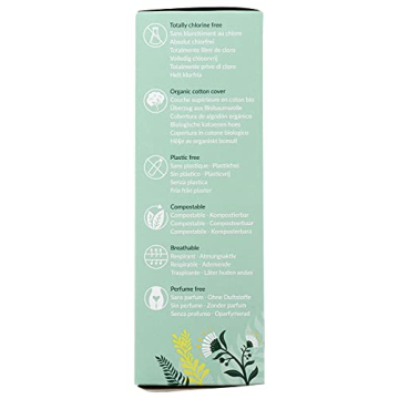 NATRACARE Mini Panty Liners - Organic & Unscented Pack of 30