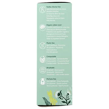 NATRACARE Mini Panty Liners - Organic & Unscented Pack of 30