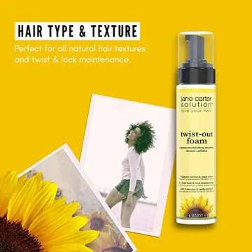 Jane Carter Solution Twist Out Foam (8oz) - Nourishing, Smoothing, No Buildup