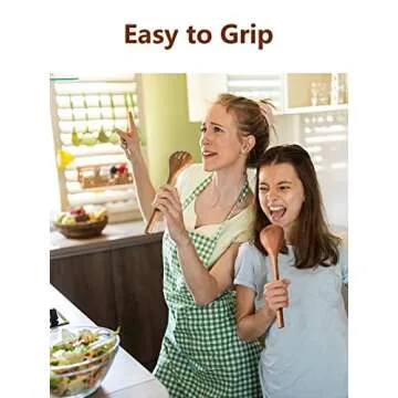 RUCHBA Acacia Wood Cooking Utensils Set for Stylish Kitchens