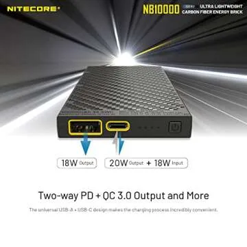 Nitecore NB10000 Gen II Ultra-Slim Power Bank with Cables