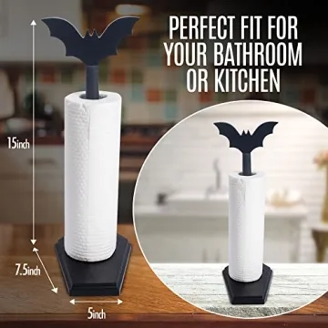 CEFLITECO Bat Paper Towel Holder for Gothic Home Decor
