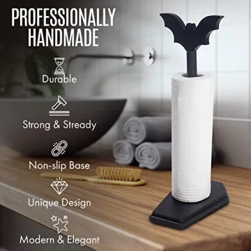 CEFLITECO Bat Paper Towel Holder for Gothic Home Decor