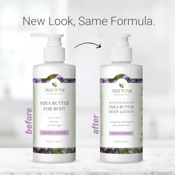 Tree to Tub Lavender Shea Butter Body Lotion for Sensitive Skin