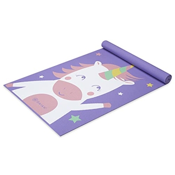 Gaiam Kids Yoga Mat for Fun Exercise - Ideal for Young Children 5-8