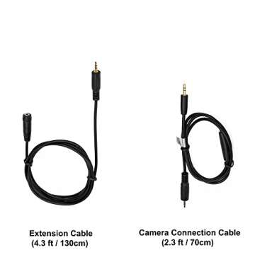 Kiwifotos RR-100 Remote Shutter Release Cord for Fuji Fujifilm X-T5 X-T4 X-T3 X-T2 X-T30 X-T20 X-M5 X100VI X100V X100F X100T X-PRO3 PRO2 X-T100 X-H1 X-H2 X-H2S GFX100SII GFX100 GFX 50S 50R X-A5 & More