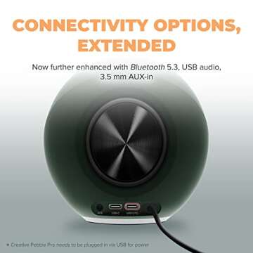 Creative Pebble Pro: RGB USB-C Speakers with Bluetooth