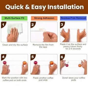 VOMELON Coffee Pod Holder - Space Saving Design for Pods