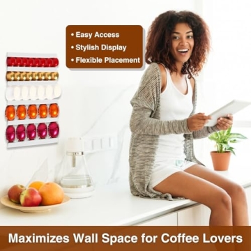 VOMELON Coffee Pod Holder - Space Saving Design for Pods