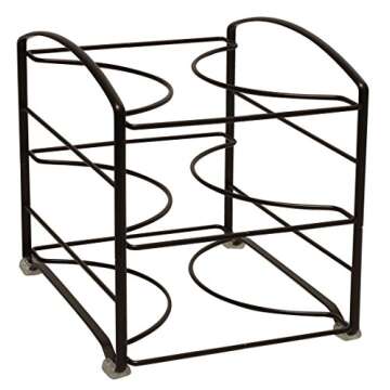 Deco Brothers Wrap Organizer Rack for Kitchen Cabinet, 3 Tier, Bronze