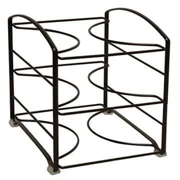 Deco Brothers Wrap Organizer Rack for Kitchen Cabinet, 3 Tier, Bronze