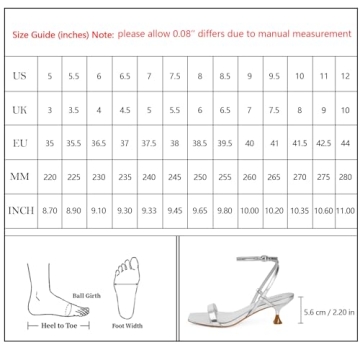 Modatope Metallic Heeled Sandals for Women - Elegant Comfort