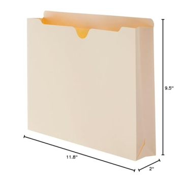 Amazon Basics File Jackets, Reinforced, 2" Expansion, 50-Pack