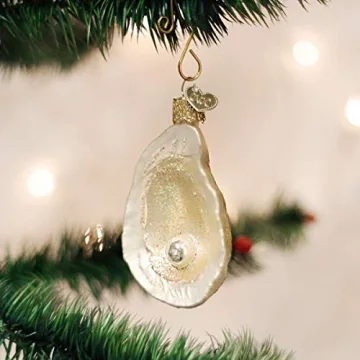 Beautiful Handcrafted Oyster with Pearl Ornament