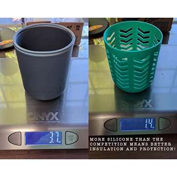 Mason Jar Lifestyle 8oz Silicone Sleeves - 2 Pack for Safety