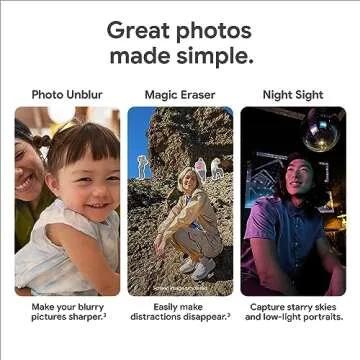 Google Pixel 7a 5G Unlocked Smartphone 128GB Charcoal Renewed