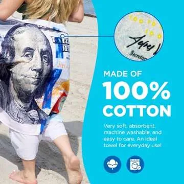 Luxury Oversized Beach Towels - Quick-Dry Cotton Set of 2