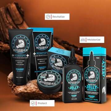 Bossman Essentials Beard Kit - Oil, Conditioner & Balm