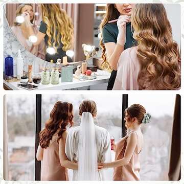 Irenare 36 Pcs Bridesmaid Proposal Gifts Bridal Shower Gifts 16 oz Glass Cup Cosmetic Makeup Bags Invited Cards Scrunchies Hair Knotted Bracelets Diamond Pens Favors for Wedding (Green)